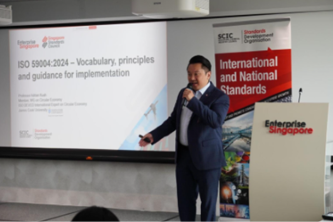 James Cook University Professor led dialogue session on new Singapore Circular Economy Standards