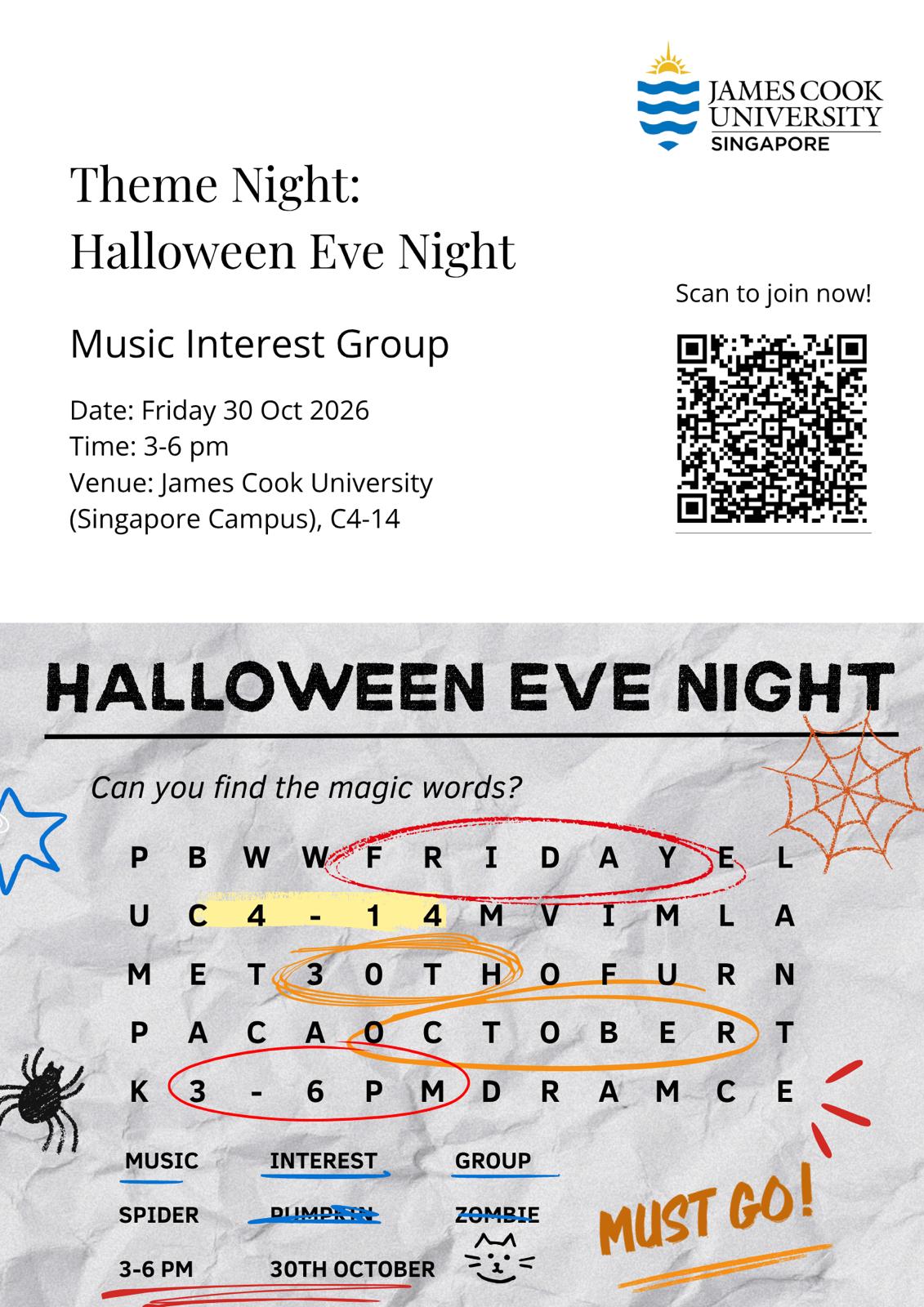 Halloween Eve Theme Night