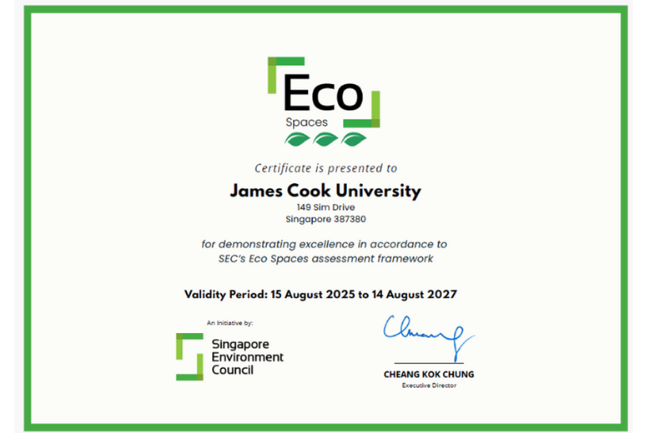Eco Spaces Certification (3 Leaves Award)