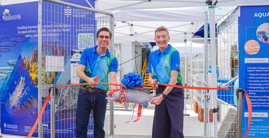 JCU Singapore launches broodstock and larviculture facility_Banner pic