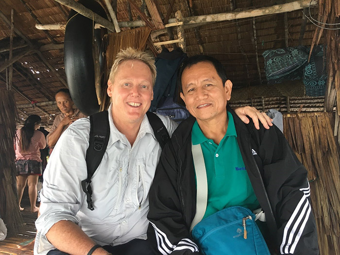 Associate Professor Clive Jones with local Indonesian fisherfolk
