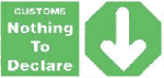 Customs Channel Sign Green