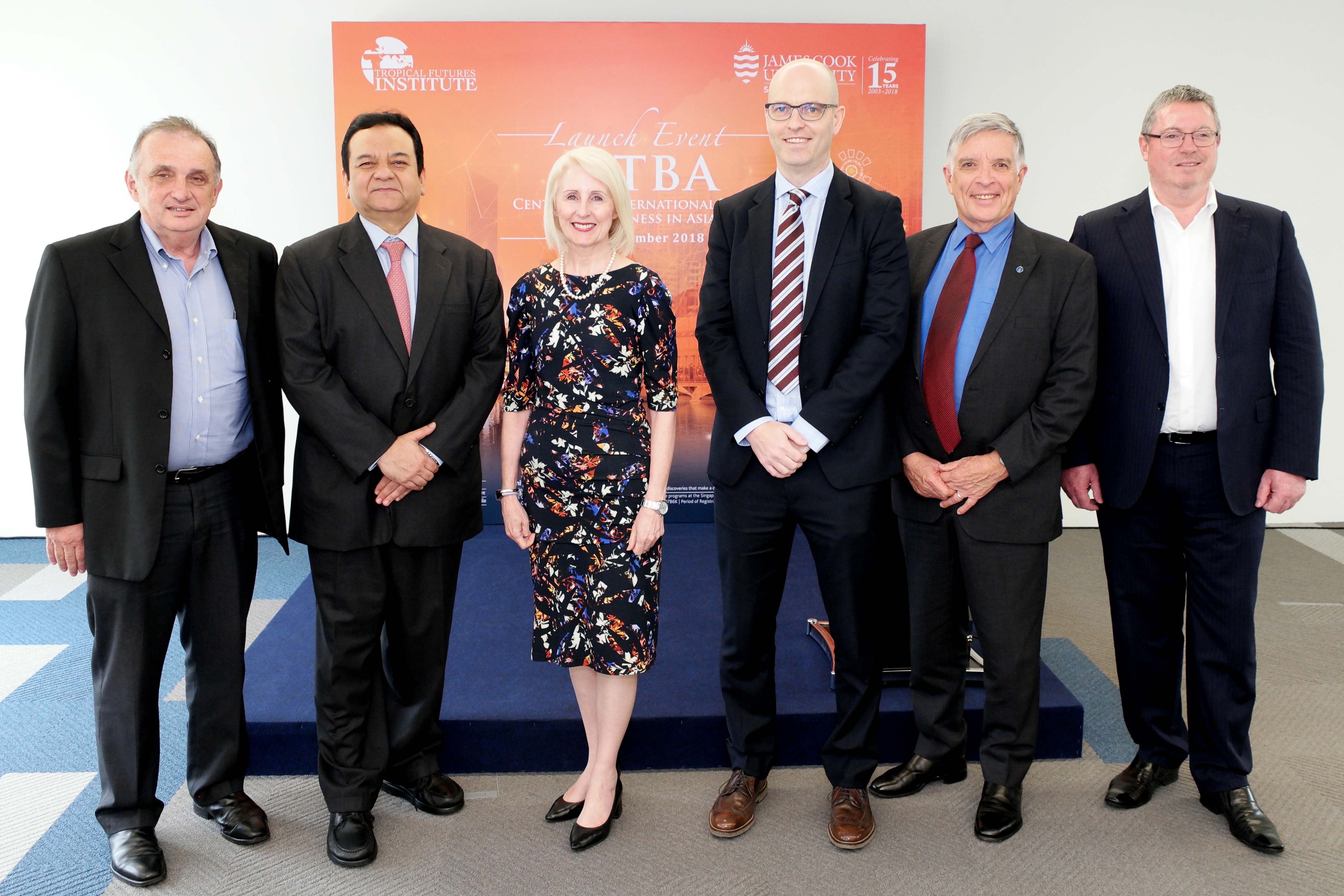 Dr. Dale Anderson, Mr Neil Parekh, Dr. Jacob Wood, Mr. Bill Tweddell and the Australian High Commissioner HE Bruce Gosper