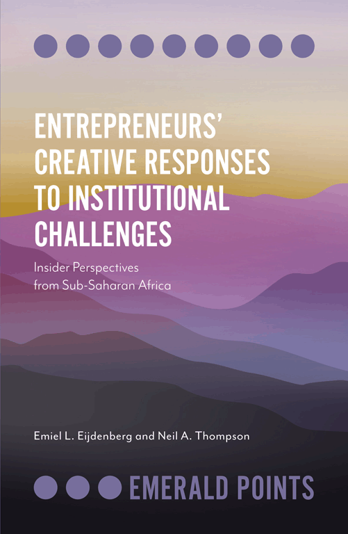 entrepreneurs creative responses to institutional challenges book cover