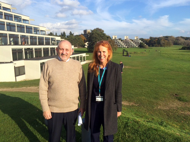 Professor Nigel Marsh with Professor Sian Coker at UEA