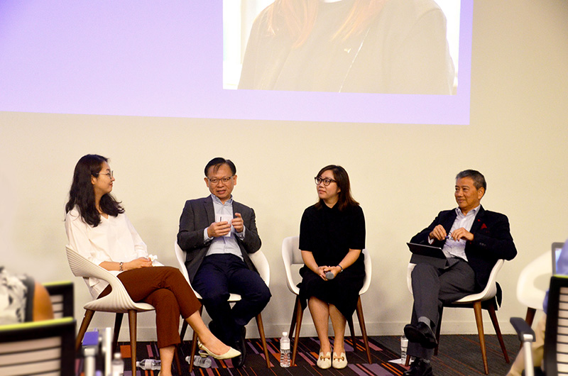 Assistant Professor Bona Kim, Mr Ooi Peng Ee, Ms Shinn Teo, and Mr Simon Yip
