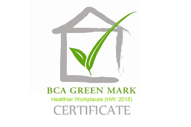 21sept-Achieving Green Mark Healthier Workplace (GMHW) - Gold Award